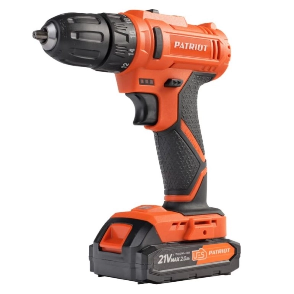 Дрель акк. Patriot BR 189UES 21В Li 2Ач 29Нм 10мм 2акк. кейс