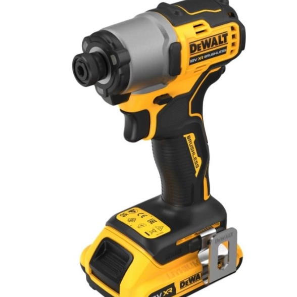 Дрель аккумуляторная бесщёточная ударная DeWalt DCF840D2T 18В 2,0Ач 192Нм 1/4