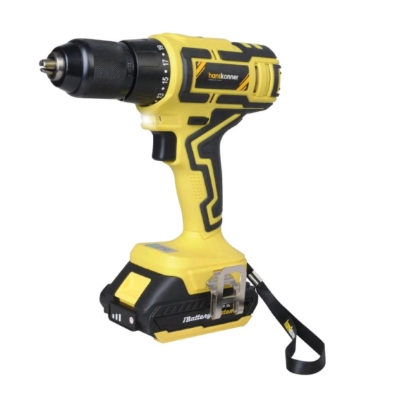 Дрель акк. Hanskonner HCD1855R 18В Li 2Ач 55Нм 13мм 2акк.кейс