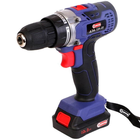 Дрель акк. Диолд ДЭА-12Л-01 12В Li 2Ач 29Нм 10мм 2акк. кейс