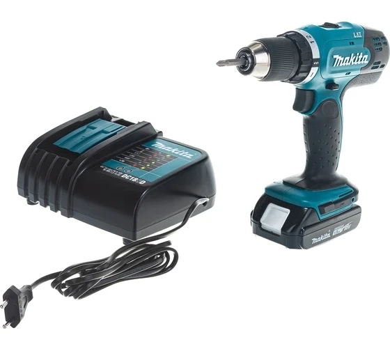 Дрель акк. Makita DDF453SYX5 18В Li 1,5Ач 42Нм 13мм 1акк.+набор бит Makita E-03084
