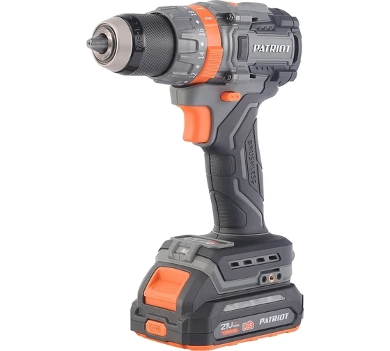 Дрель акк. бесщёт. Patriot BR 212UES 21В Li 2Ач 85Нм 13мм 2акк.кейс