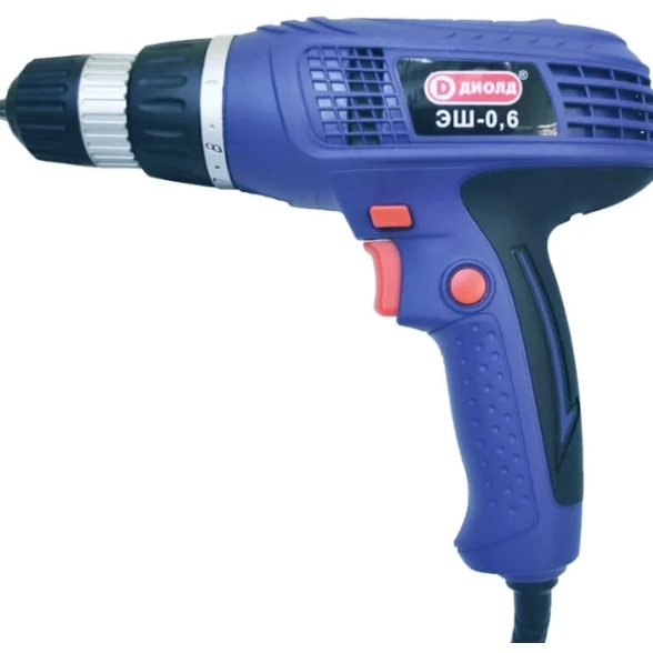Дрель-шуруповерт Диолд ЭШ-0,6 600Вт БЗП 20Нм 10мм