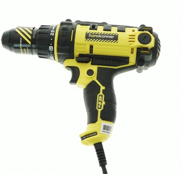 Дрель-шуруповерт Hanskonner HID2145P 450Вт БЗП 50Нм 13мм-image-4