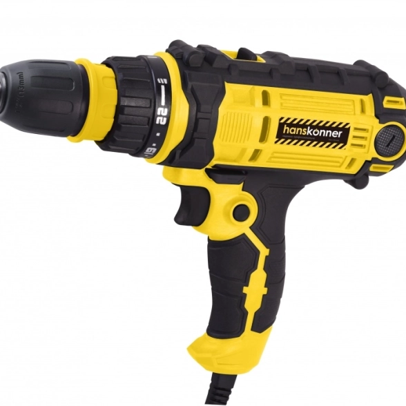 Дрель-шуруповерт Hanskonner HID2145PC 450Вт БЗП 50Нм 13мм съёмный патрон
