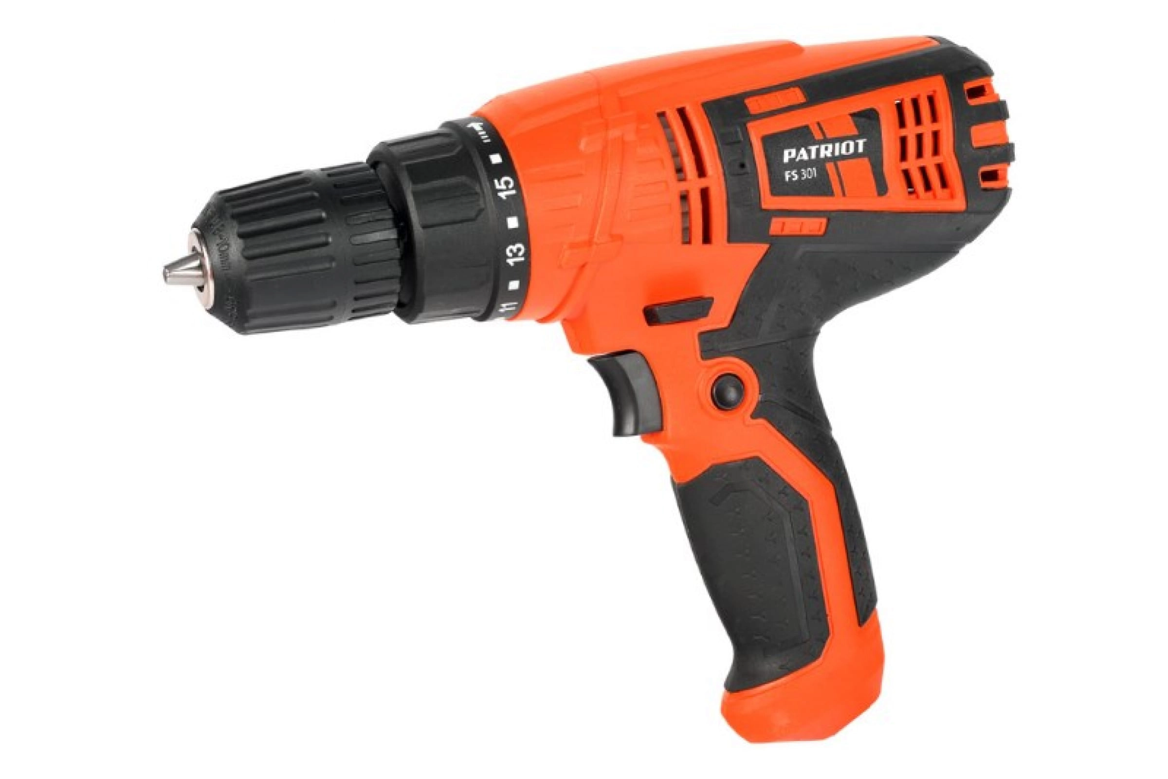 Дрель-шуруповерт Patriot FS301 330Вт БЗП 25Hм 10мм