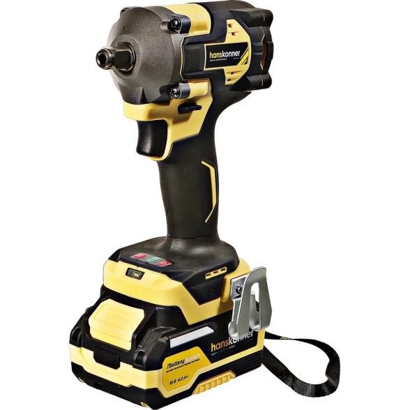 Гайковёрт акк.бесщ.уд.Hanskonner HCD20420BLC 18В 4Ач 420Hм 1/2" 1акк+ЗУ