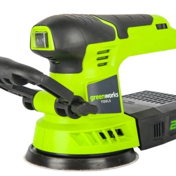 Машина шлифовальная орбитальная аккумуляторная GreenWorks G24ROS 24В 125мм 3000-12000об/мин без аккумулятора и ЗУ