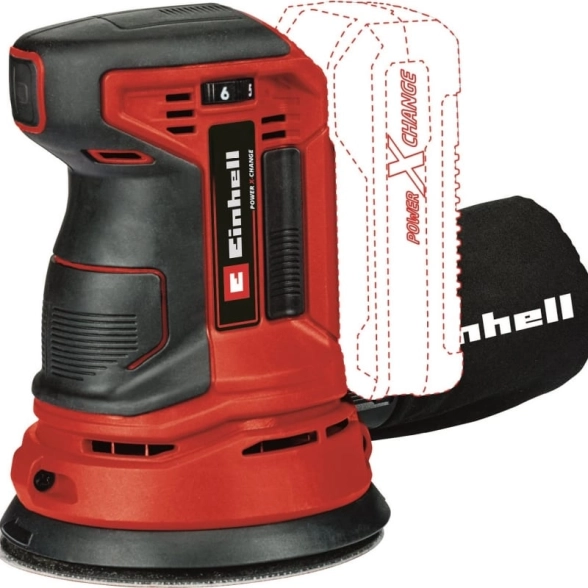 Машина шлиф.орбитальная акк. Einhell PXC TE-RS 18Li-Solo 18В 125мм 2мм 22000об/мин без аккумулятора и ЗУ