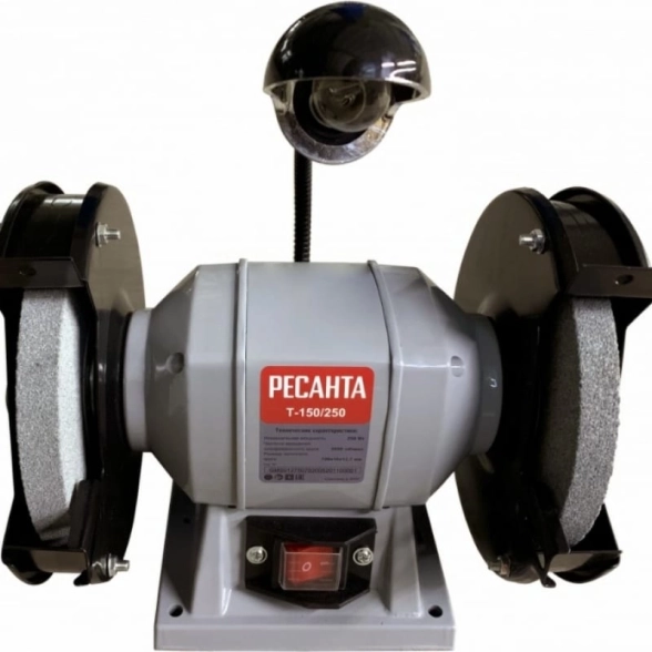 Станок шлифовальный дисково-ленточный Ресанта Т-150/350Л 350Вт 150х16х12,7мм 2950об/мин