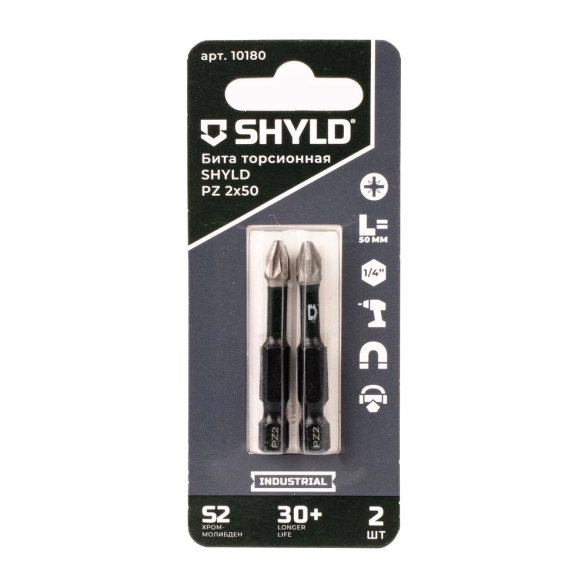Бита SHYLD торсионная PZ2x50 2шт