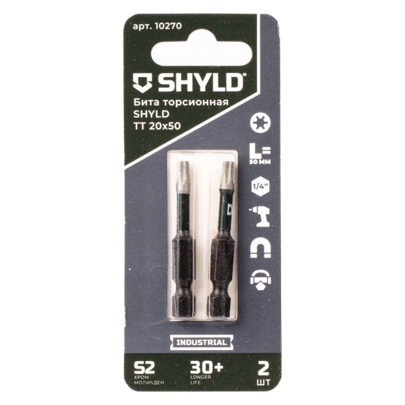 Бита SHYLD торсионная Torx Tamper 20x50 2шт