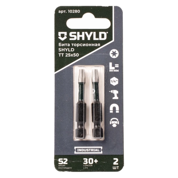 Бита SHYLD торсионная Torx Tamper 25x50 2шт