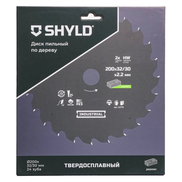 Диск пильный SHYLD 200x32/30 24T по дереву