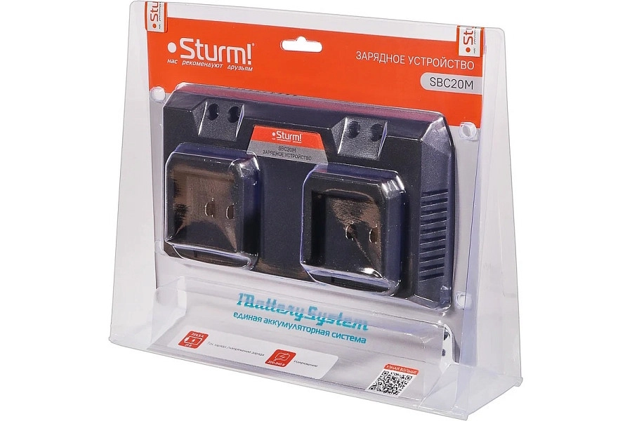 Зарядное устройство Sturm! SBC20M 4,5А 18В 2 слота-image-1