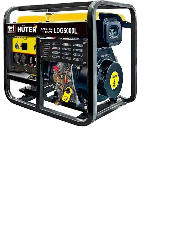 Генератор диз. Huter LDG 5000L 3,3/3,0кВт 14л 220В ручной запуск