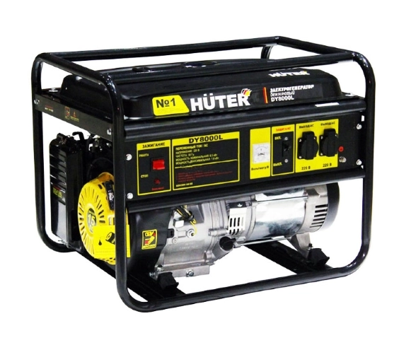 Генератор Huter DY8000L 7/6,5КВт 25л 220В ручной запуск