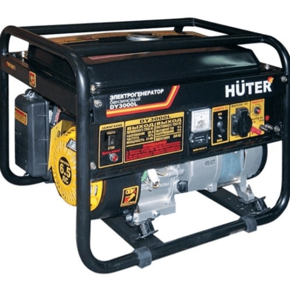 Генератор Huter DY3000L 2,8/2,5КВт 15л 220В ручной запуск