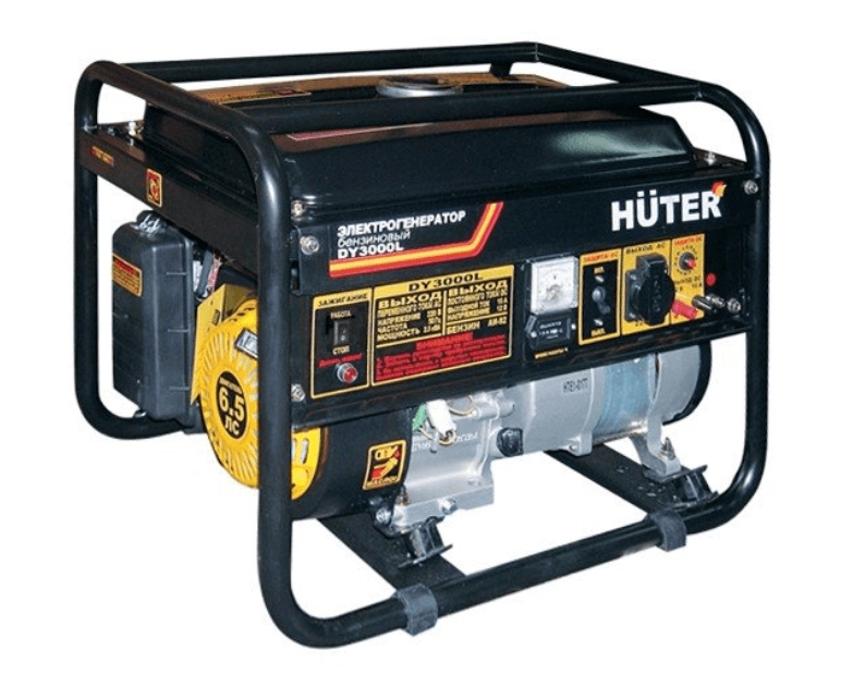 Генератор Huter DY3000L 2,8/2,5КВт 15л 220В ручной запуск