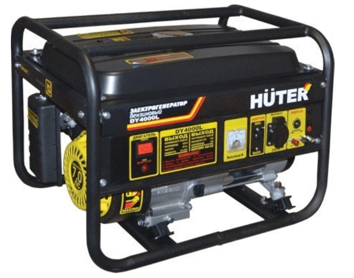 Генератор Huter DY4000L 3,3/3КВт 15л 220В ручной запуск