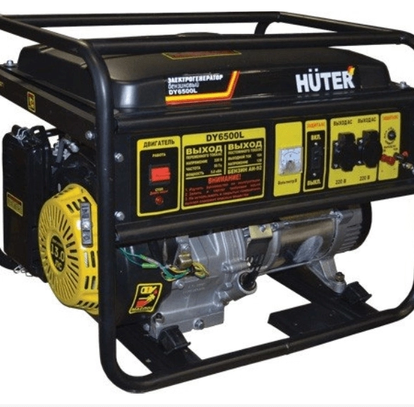 Генератор Huter DY6500L 5,5/5КВт 22л 220В ручной запуск