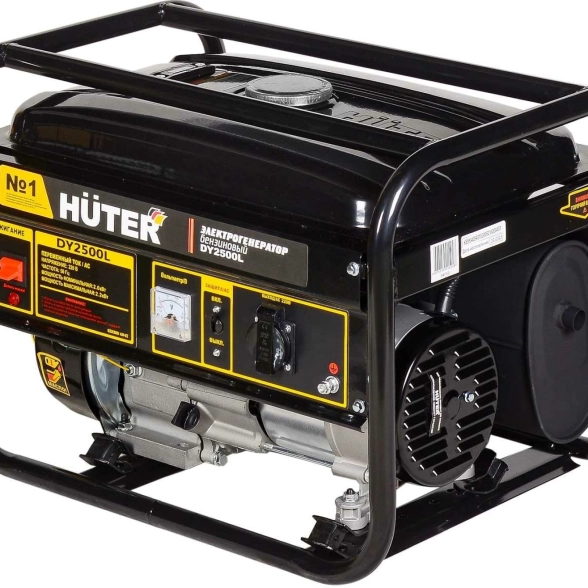 Генератор Huter DY2500L 2,2/2КВт 12л 220В ручной запуск