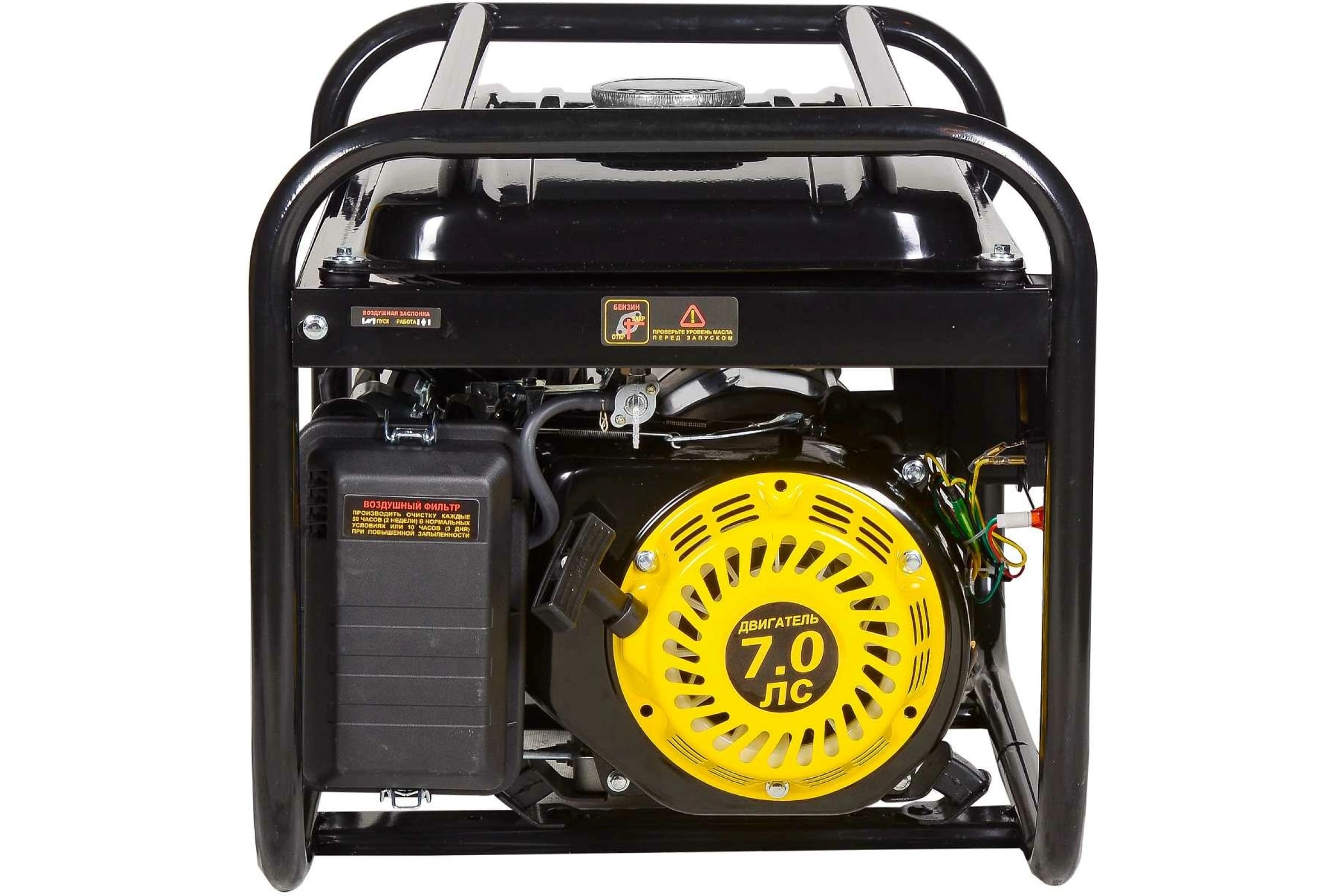 Генератор Huter DY2500L 2,2/2КВт 12л 220В ручной запуск-image-3