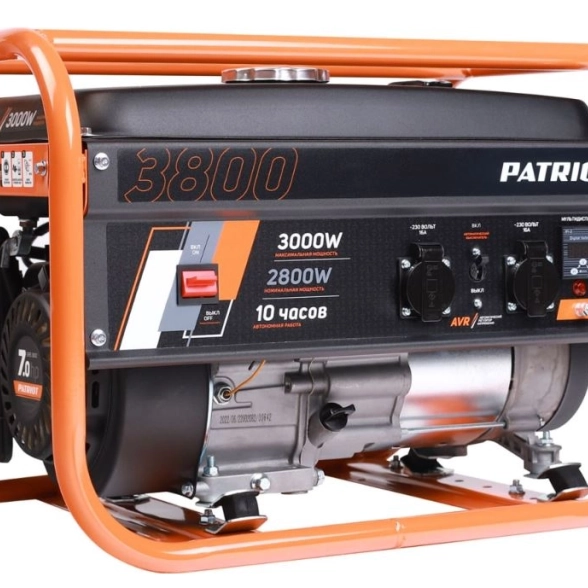 Генератор Patriot GRS3800 3,0/2,8кВт 15л 230В ручной запуск