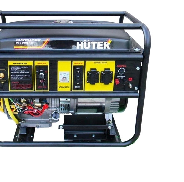 Генератор Huter DY6500LXG 5,5/5КВт газ/бензин 22л 220В электрозапуск