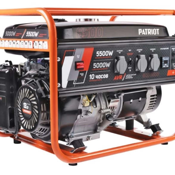 Генератор Patriot GRS6500 5,5/5кВт 25л 230В ручной запуск