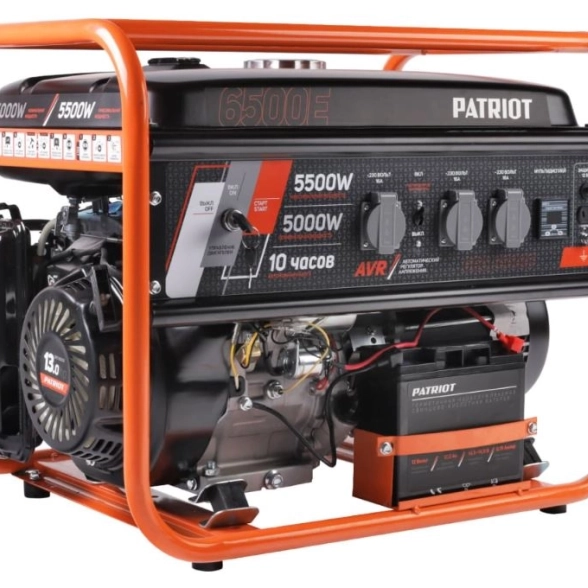 Генератор Patriot GRS6500E 5,5/5кВт 25л 230В электрозапуск