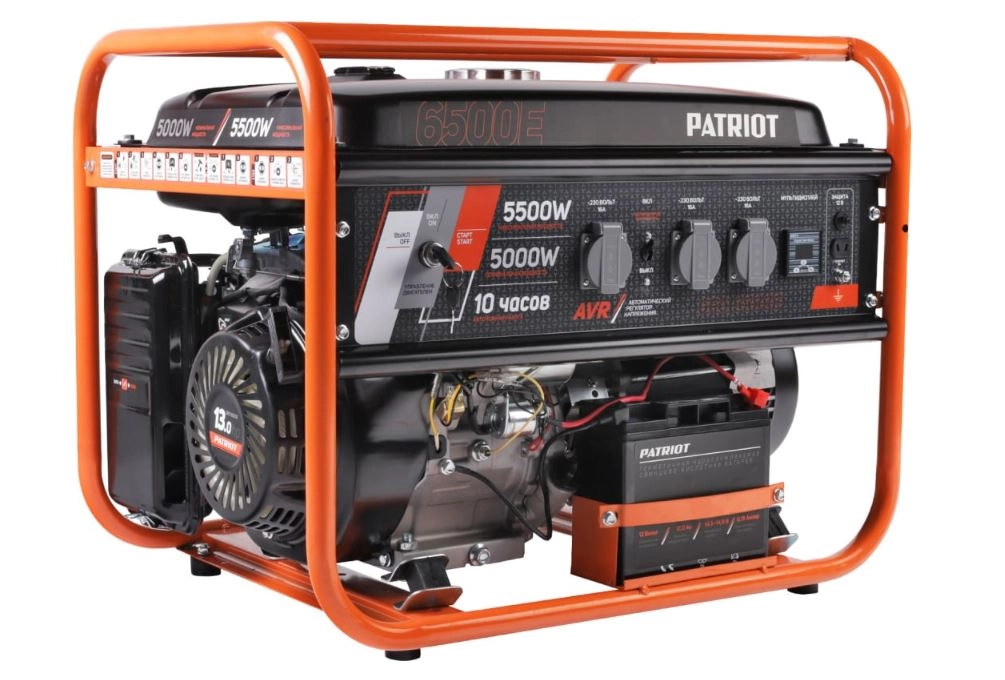 Генератор Patriot GRS6500E 5,5/5кВт 25л 230В электрозапуск