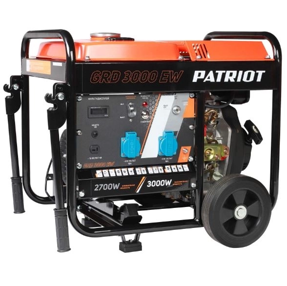 Генератор диз. Patriot GRD 3000EW 3,0/2,7кВт 12л 220В электрозапуск