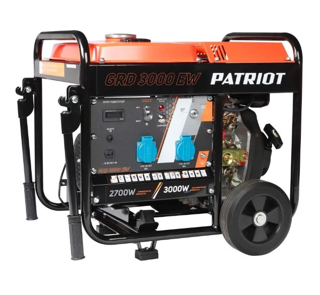 Генератор диз. Patriot GRD 3000EW 3,0/2,7кВт 12л 220В электрозапуск