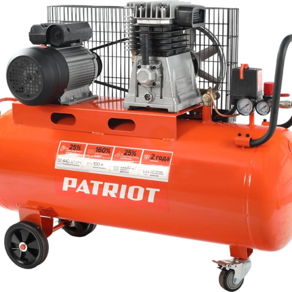 Компрессор Patriot PTR 100-440I 2,2кВт 100л 10бар 400л/мин ременной