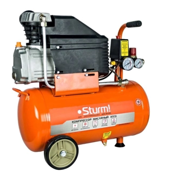 Компрессор Sturm! AC9316 1,6кВт 24л 8бар 250л/мин