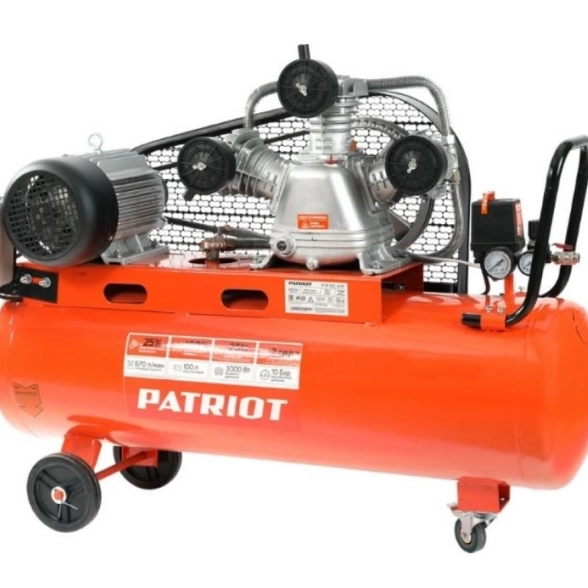 Компрессор Patriot PTR 100-670 3,0кВт 100л 10бар 670л/мин ременной