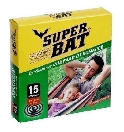 Спирали SuperBat от комаров 15шт