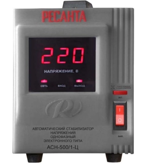 Стабилизатор Ресанта АСН-500/1-Ц 500Вт 140-260В релейный напольный