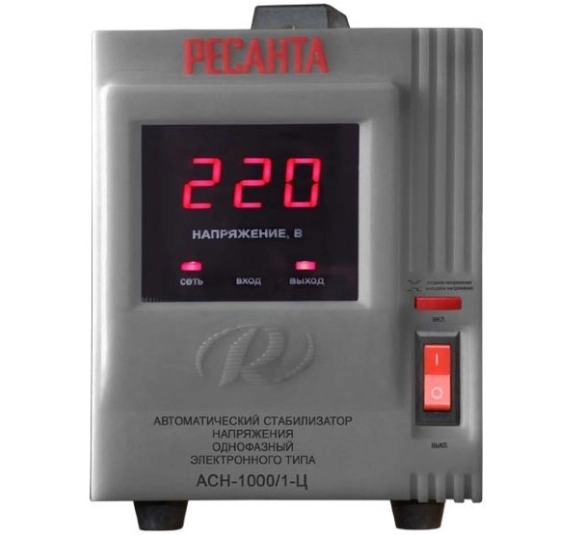 Стабилизатор Ресанта АСН-1000/1-Ц 1000Вт 140-260В релейный напольный