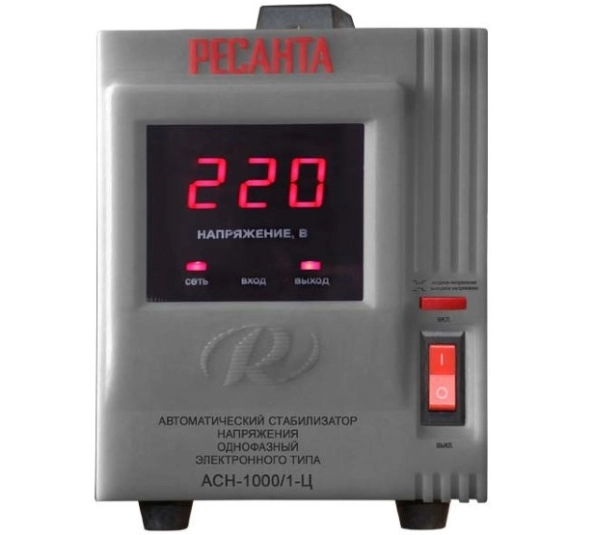 Стабилизатор Ресанта АСН-1000/1-Ц 1000Вт 140-260В релейный напольный