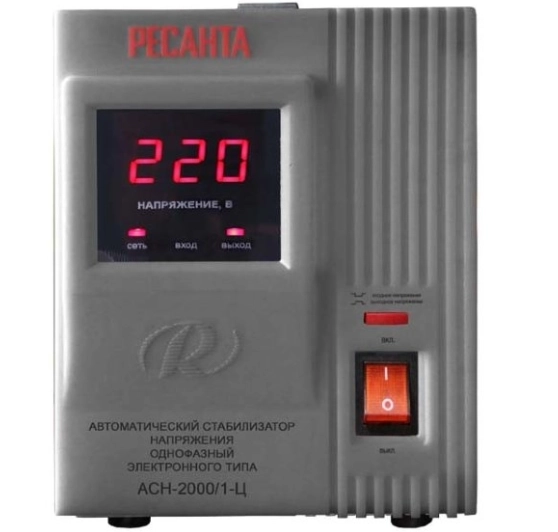 Стабилизатор Ресанта АСН-2000/1-Ц 2000Вт 140-260В релейный напольный