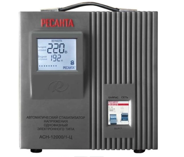 Стабилизатор Ресанта АСН-12000/1-Ц 12000Вт 140-260В релейный нап