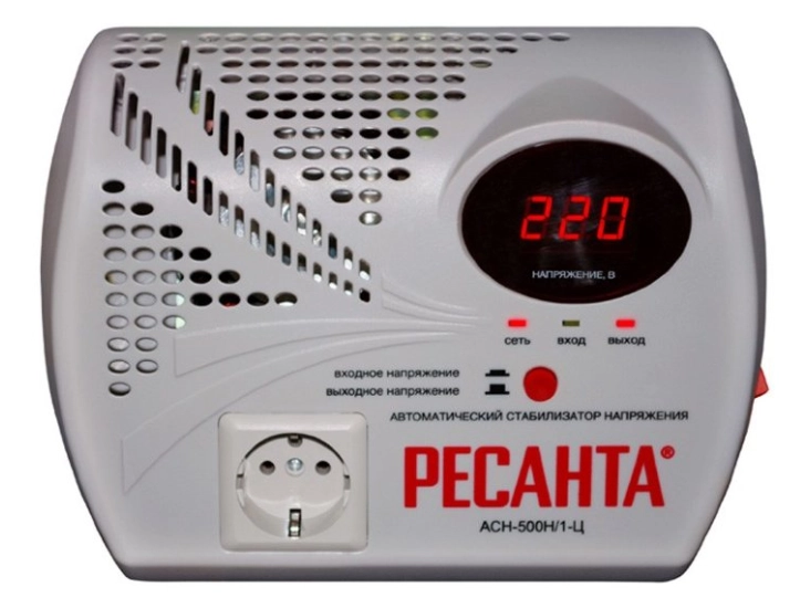 Стабилизатор Ресанта АСН-500H/1-Ц 500Вт 140-260В релейный настенный