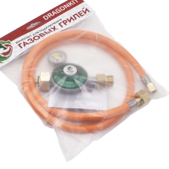 Комплект подключения BBQ для газ.гриля Dragonkit DK-004 с редуктором 1м