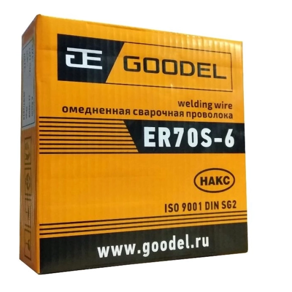 Проволока сварочная ER70S-6-О Goodel АЭМЗ омеднённая 0,8мм 5кг
