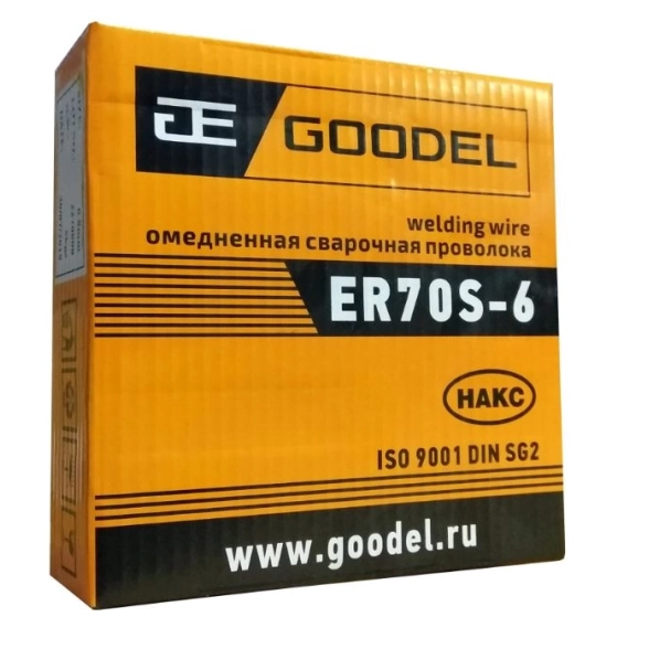 Проволока сварочная ER70S-6-О Goodel АЭМЗ омеднённая 1мм 5кг