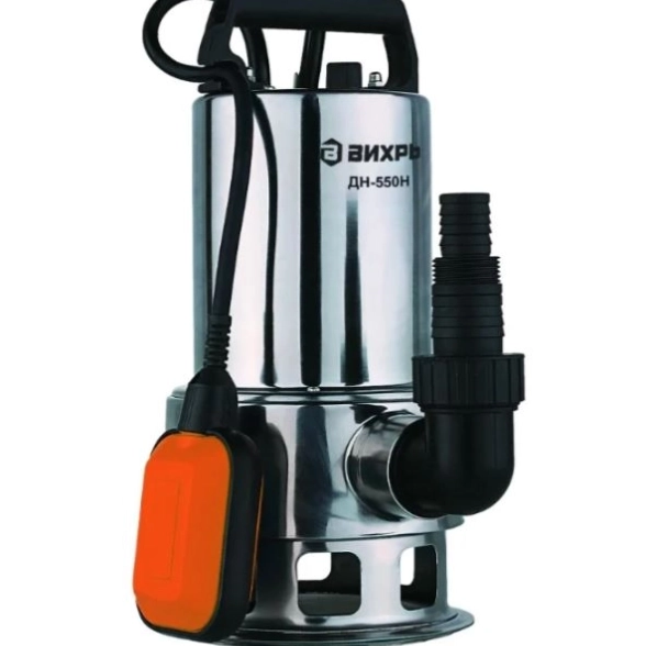 Насос дренажный Вихрь ДН-550Н 550Вт 10020л/ч 8/8м 35мм