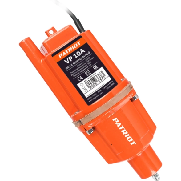 Насос вибрационный Patriot VP10А н/з 300Вт 1080л/ч 7/60м