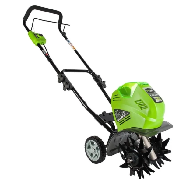 Культиватор аккумуляторный GreenWorks G40TLK4 40В 4Ач 25см 1акк.+зарядное устройство